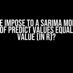 Could we impose to a SARIMA model that the sum of predict values equals a given value (in R)?