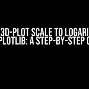 Setting 3D-plot scale to logarithmic in Matplotlib: A Step-by-Step Guide