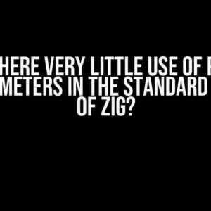 Why is there very little use of pointers as parameters in the standard library of Zig?